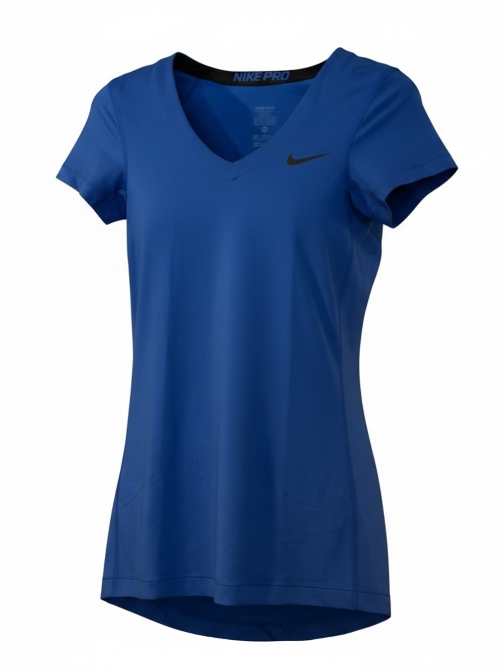Nike V-Neck Short Sleeve Performance Tee - Blue